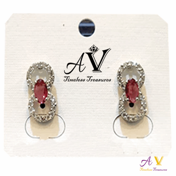 AV Timeless Treasures Elegant Dangle Earrings with Sparkling Crystal Accents